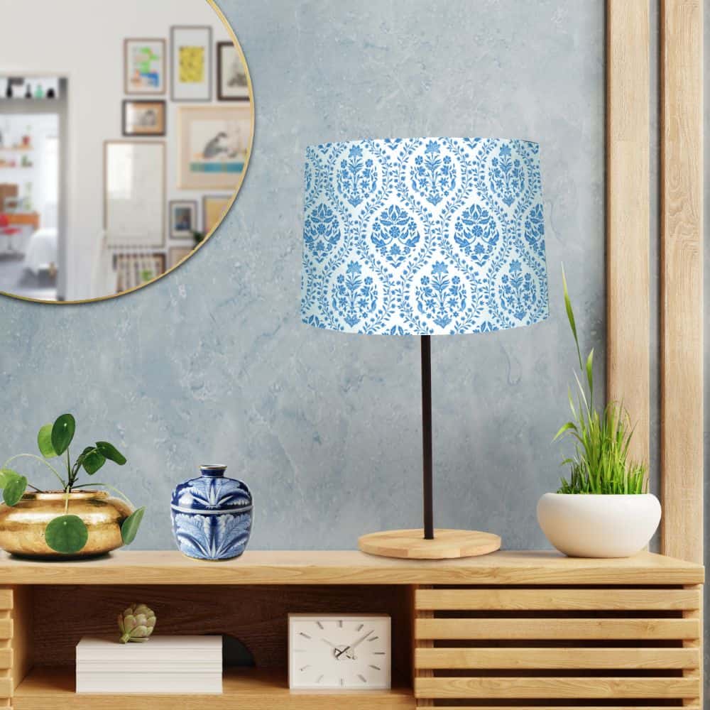 Drum Table Lamp - Indigo - rangreli