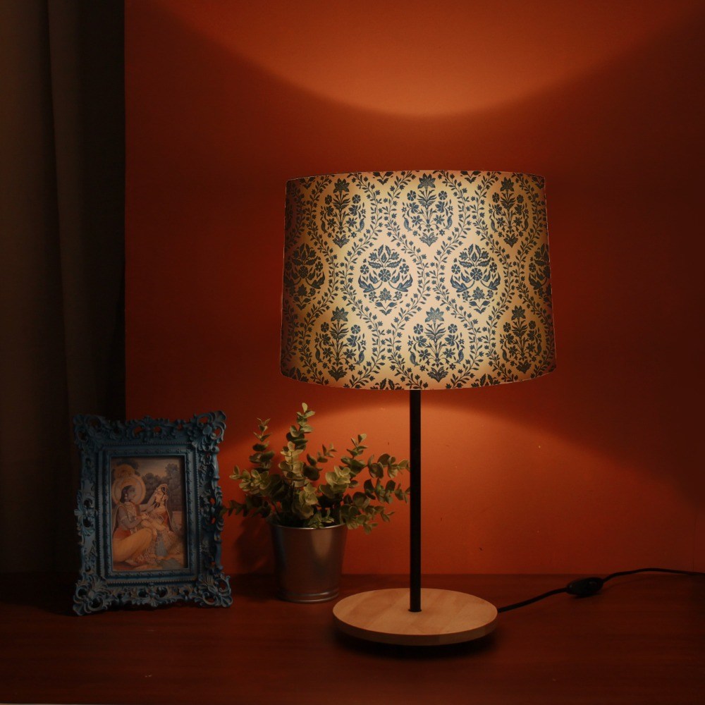 Drum Table Lamp - Indigo