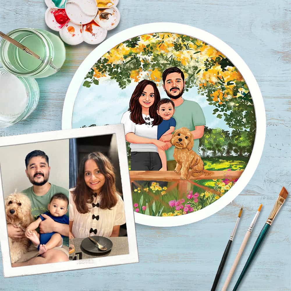 Handpainted Personalized Character Outdoor Time Nameplate - Full frame - Rangreli