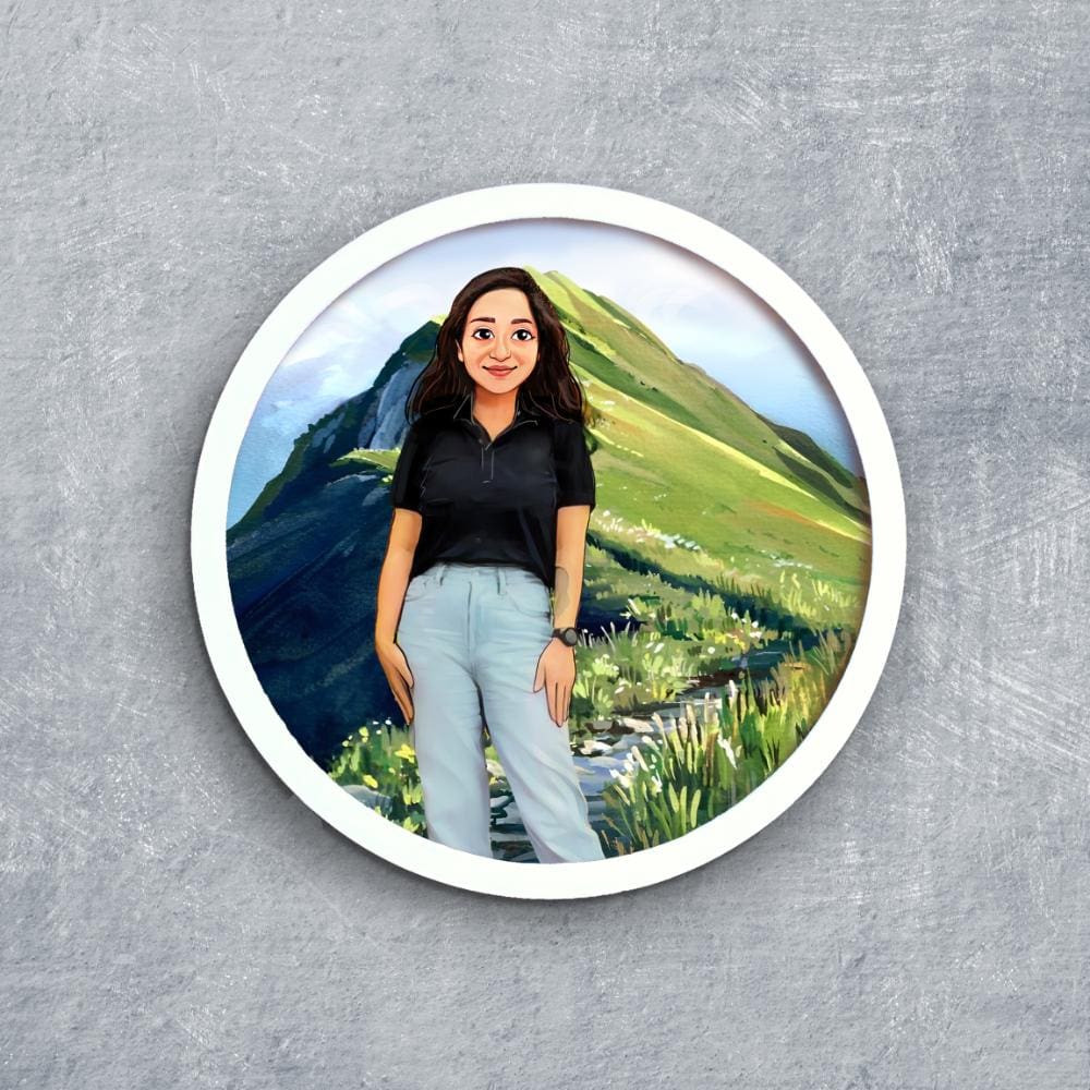 Handpainted Personalized Character Nameplate - Full frame - rangreli