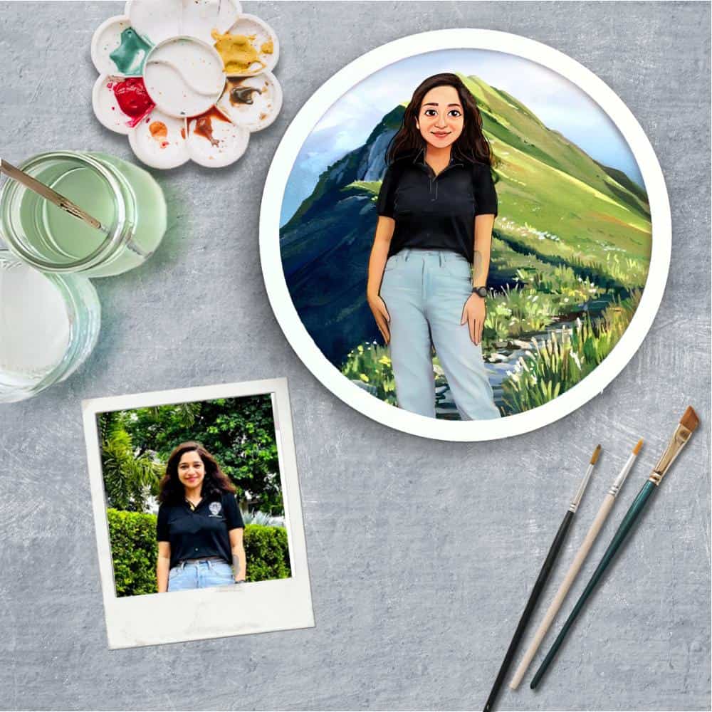 Handpainted Personalized Character Nameplate - Full frame - rangreli