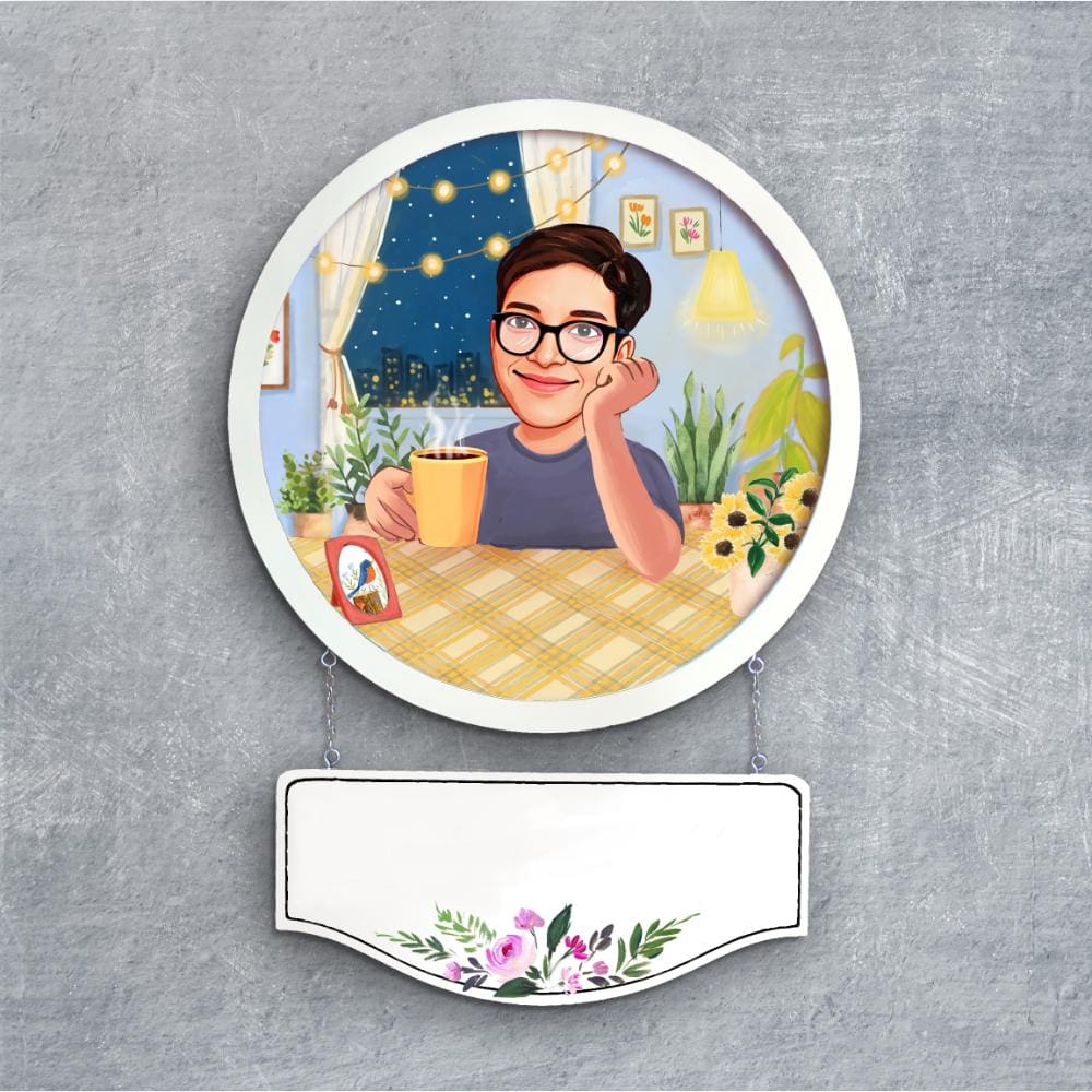 Handpainted Personalized Character Nameplate - Full frame - rangreli