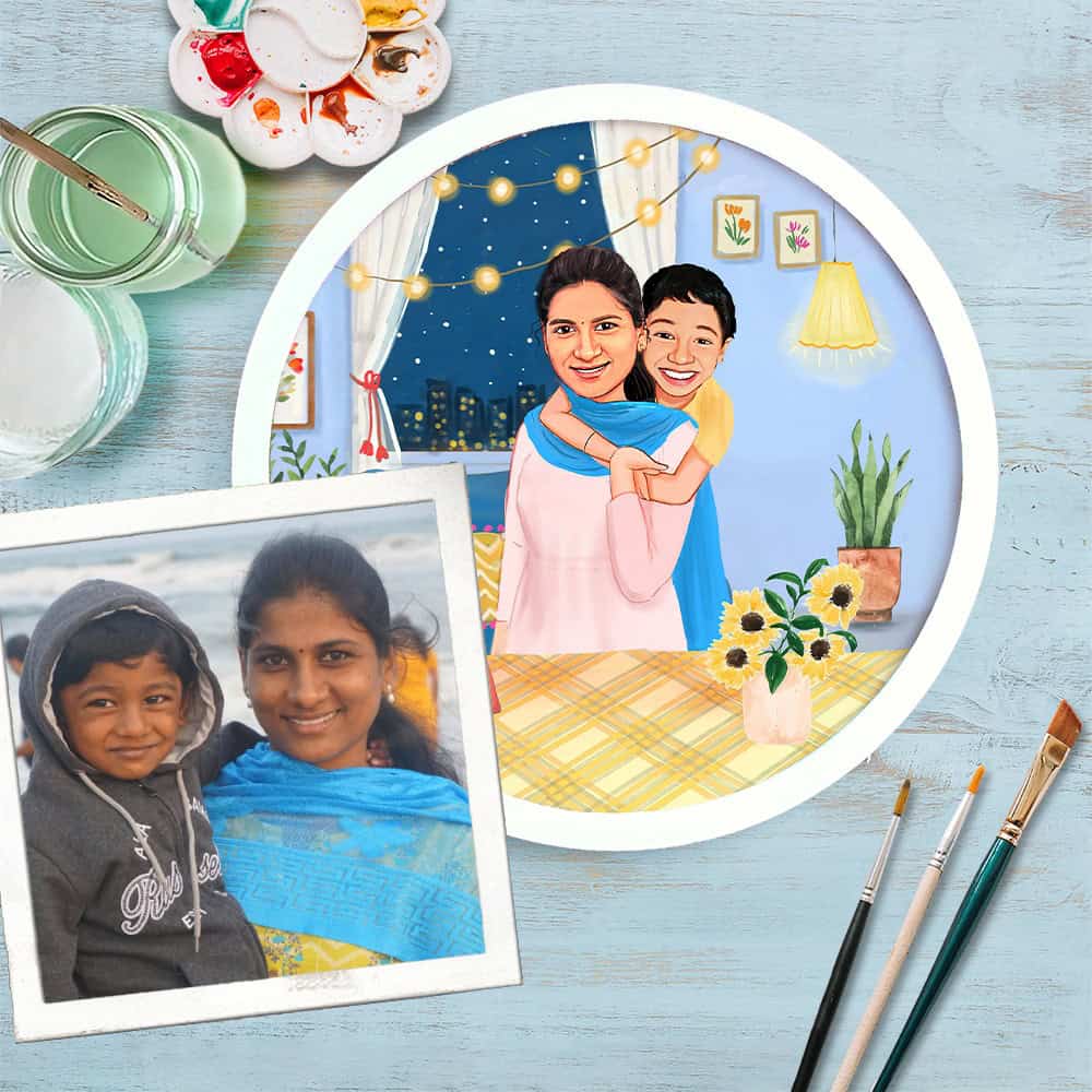 Handpainted Personalized Character Nameplate - Full frame - rangreli