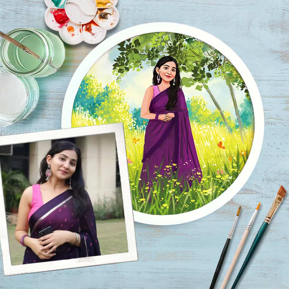 Handpainted Personalized Character - Full frame - Rangreli