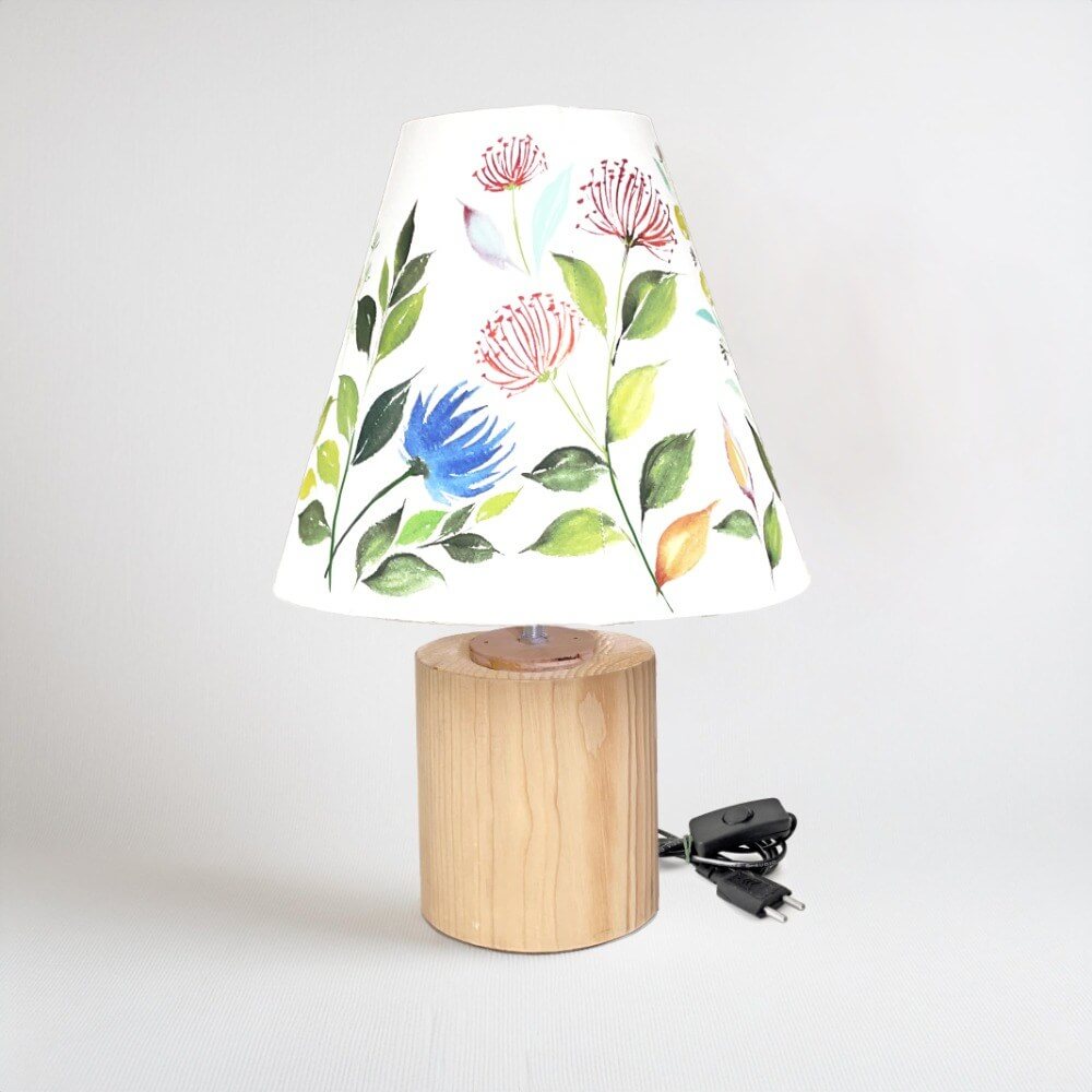 Cone Table Lamp - Flower Garden Lamp Shade 3008 - rangreli