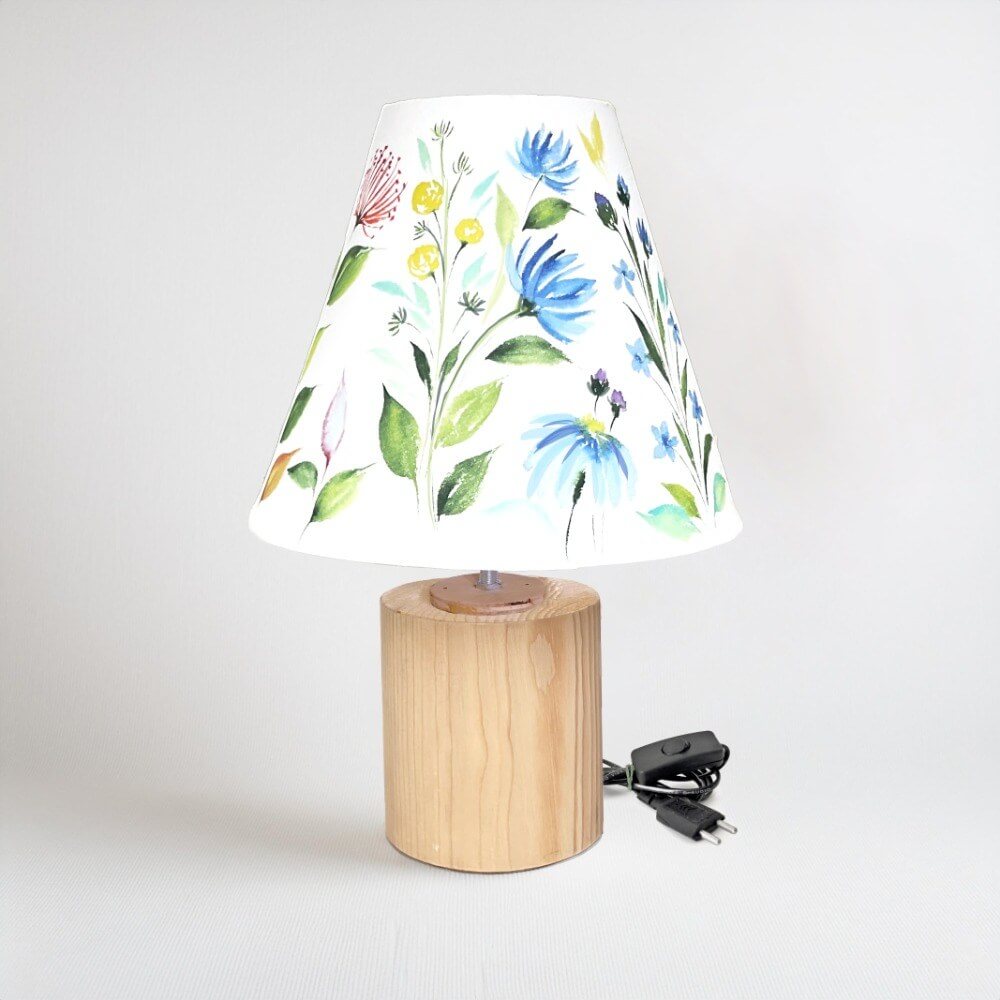 Cone Table Lamp - Flower Garden Lamp Shade 3008 - rangreli