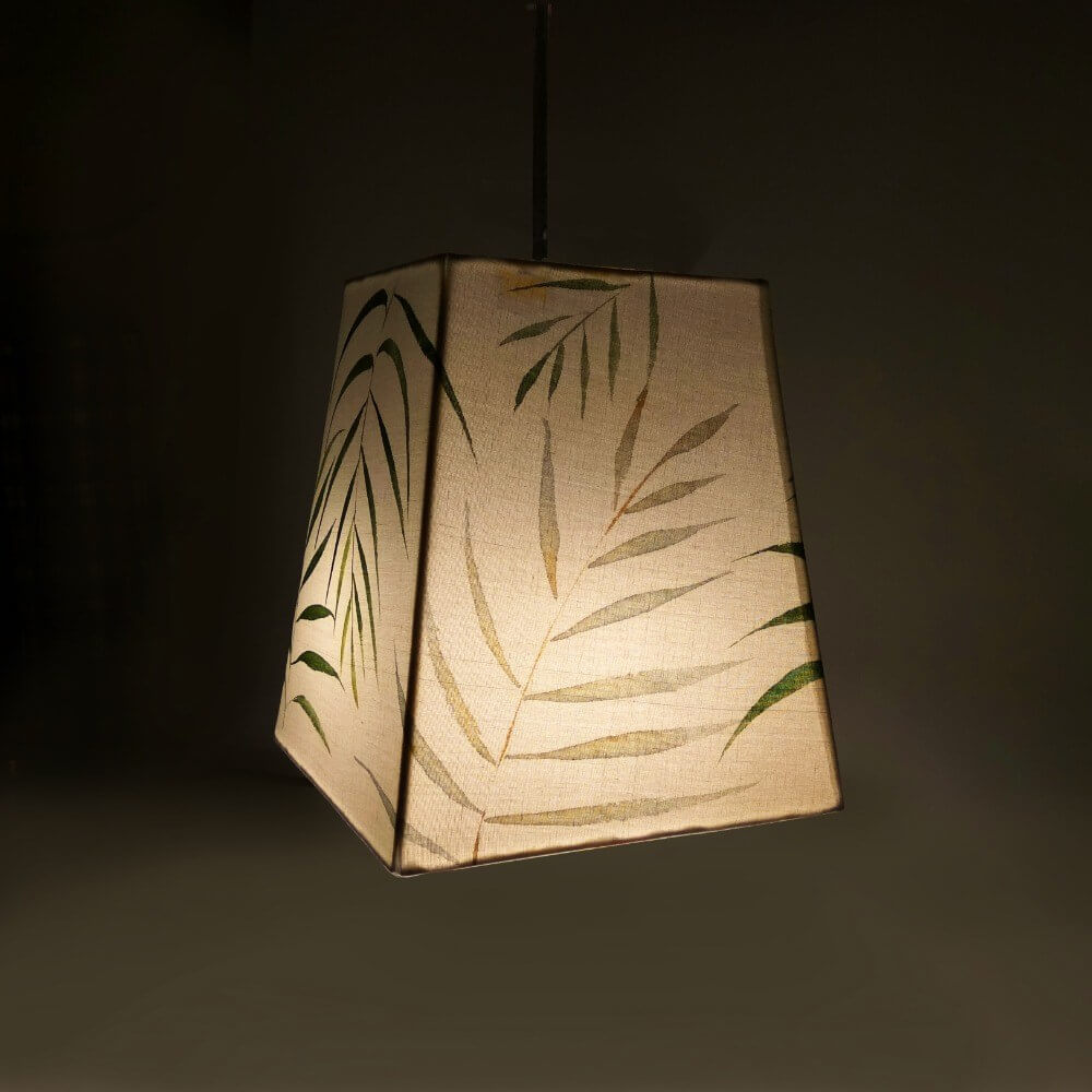 Pendant Lamp - Green Palm Lamp Shade - rangreli