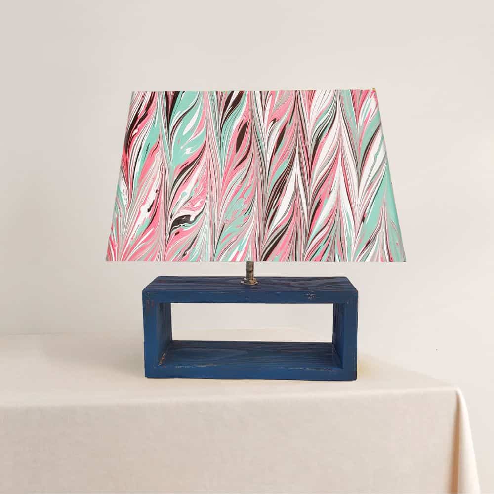 Modern Table Lamp - Marbling | Mystical Red - rangreli