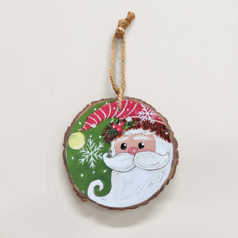 Jolly Santa Sparkle - Christmas Ornament