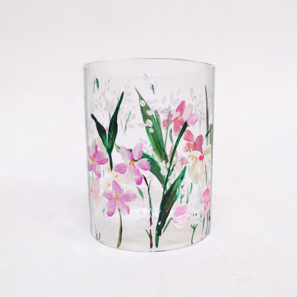 Wildflower Charm - Glass Votive - Rangreli