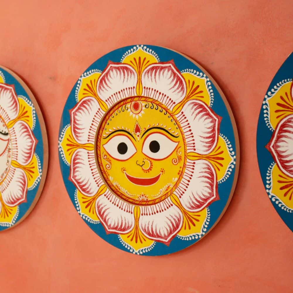 Lord Jagannath - Traditional Indian Art | Ethnic Wall Art - rangreli
