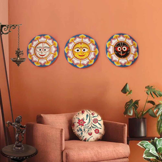 Lord Jagannath Wall Painting - Traditional Indian Decor | Ethnic Wall Art - Rangreli