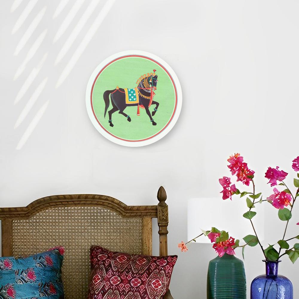 Horse Pichwai Style Wall Art Frames