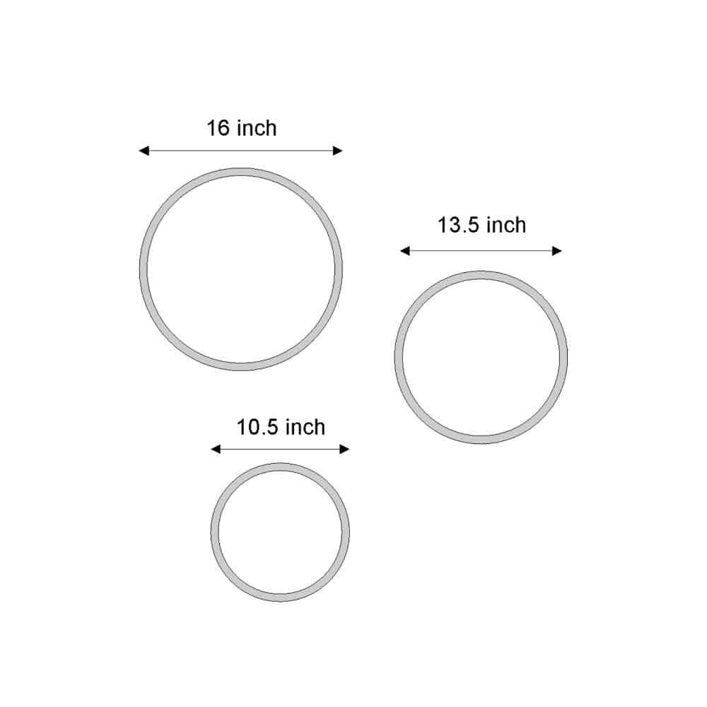 Handpainted wall art Style 3 - Set of 3 - Rangreli