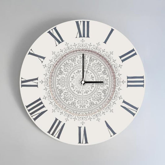 Timeless Whimsy – Vintage Ivory Wall Clock - Rangreli
