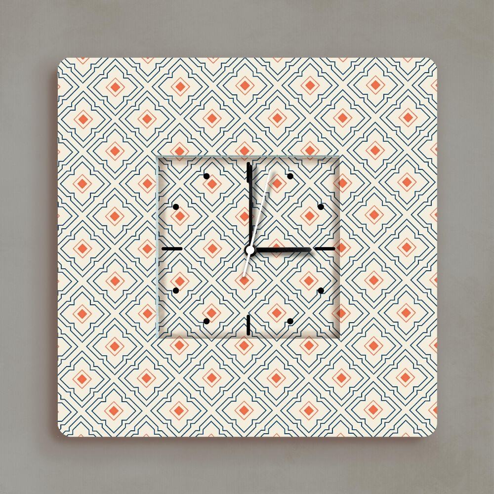 Echoes of Time – Block Print Wall Clock