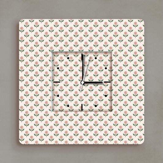 Timeless Motif – Mini Block Print Clock - Rangreli