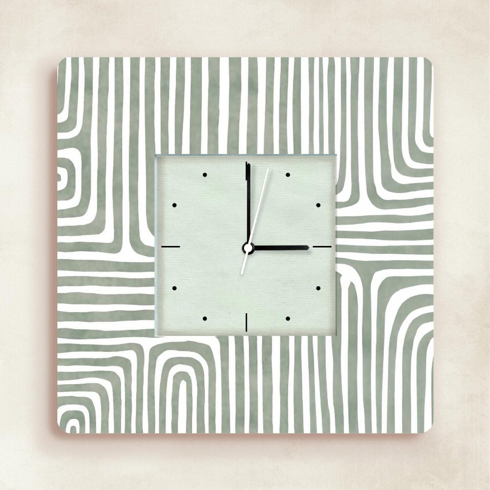 Rhythm in Form – Geometric Time Wall Clock