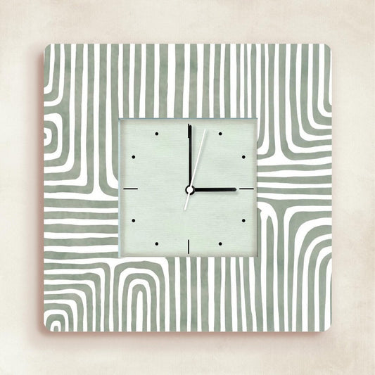 Rhythm in Form – Geometric Time Wall Clock - Rangreli