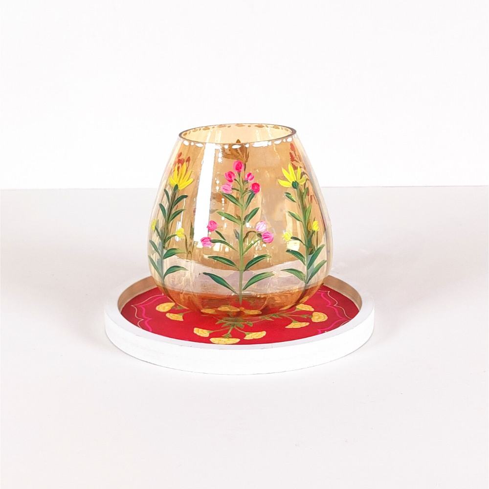 Meher- Wooden Candle Stand