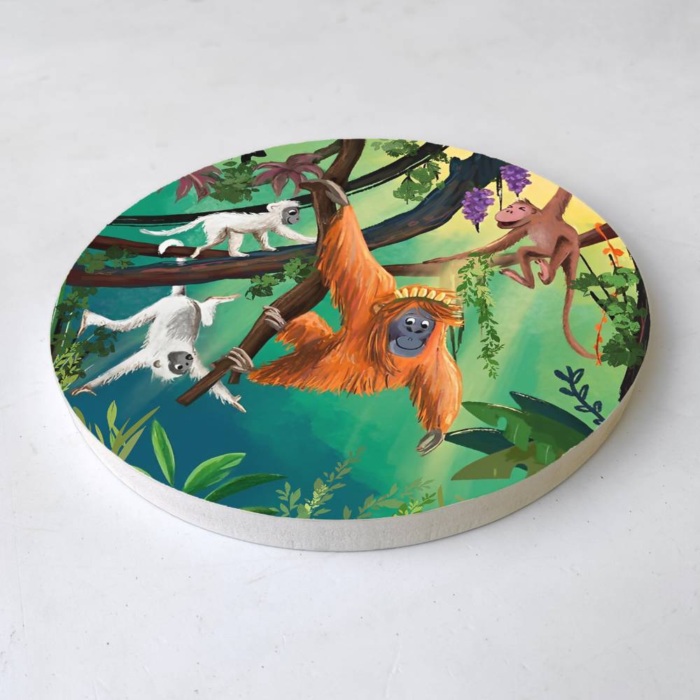 Orangutan Snuggles – Wall Art - Rangreli