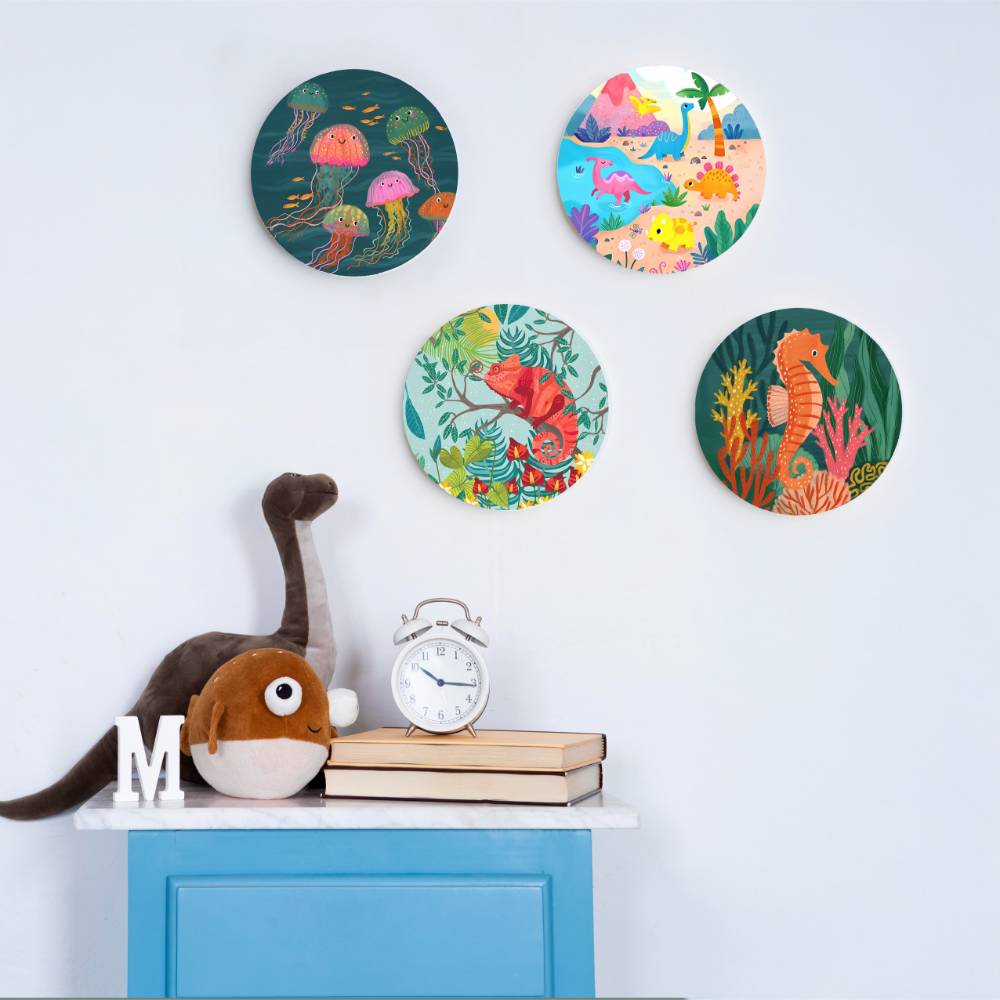 Cute Animals - Set of 4 Wall art - Rangreli
