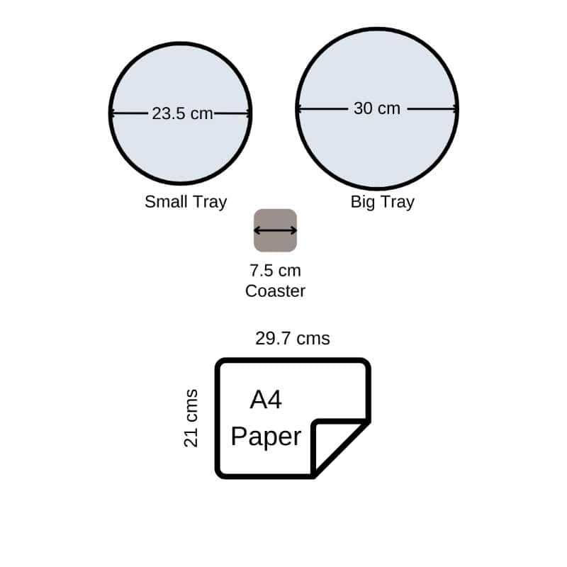 Indigo Dream - Round Serving Tray Set - Rangreli