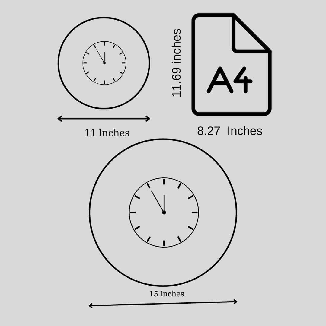 Golden Bloom Hour – Mustard Wall Clock - Rangreli