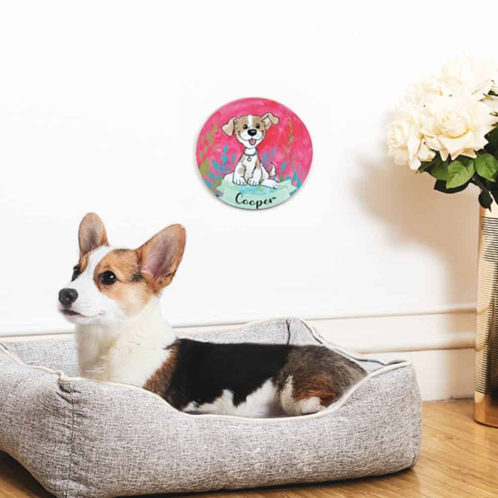 Handpainted Character Table Art -Goofy dog - rangreli