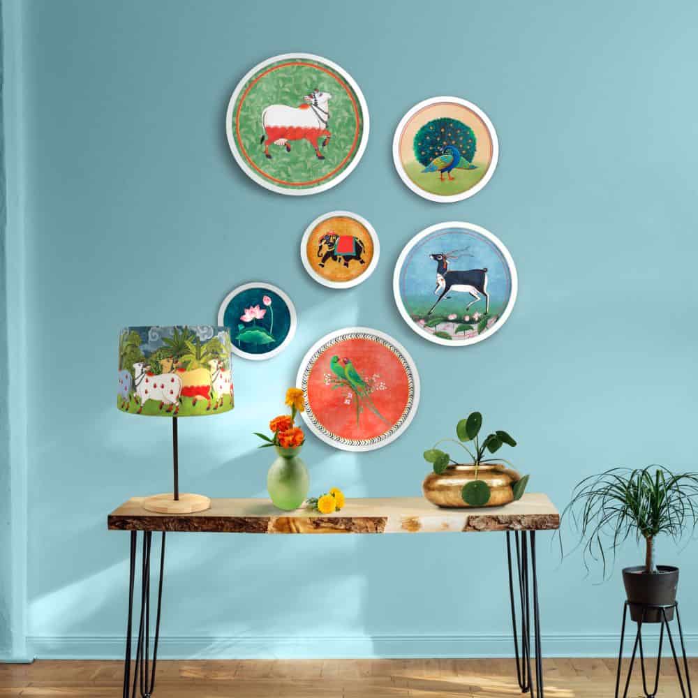 Bageecha Pichwai Style Wall Art Frames Style 2 - Rangreli