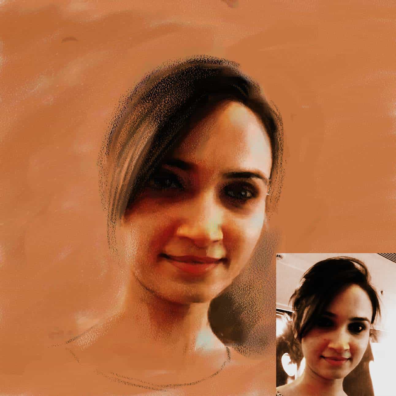 Coloured Digital Portrait - Style 3 - Rangreli