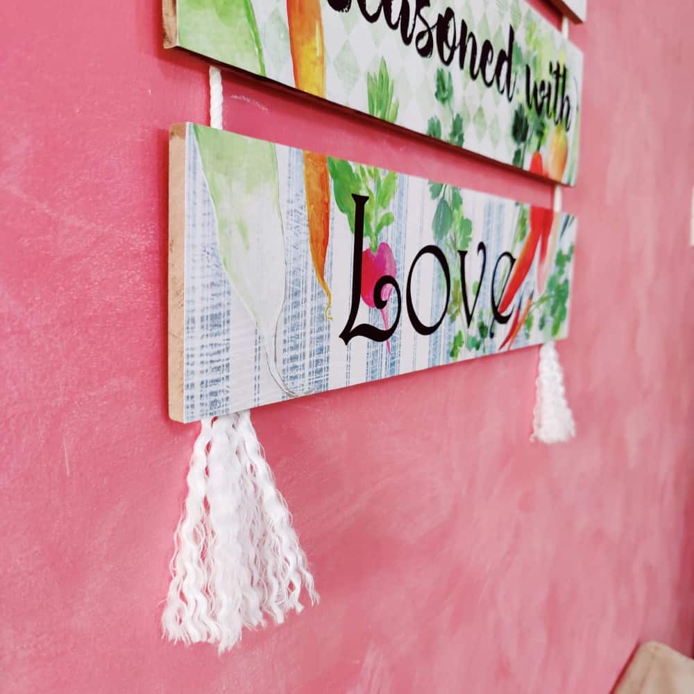 Kitchen Wall Art - Wall Hanging Quote Planks - Rangreli