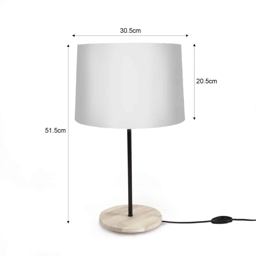 Drum Table Lamp - Subtle White - Rangreli