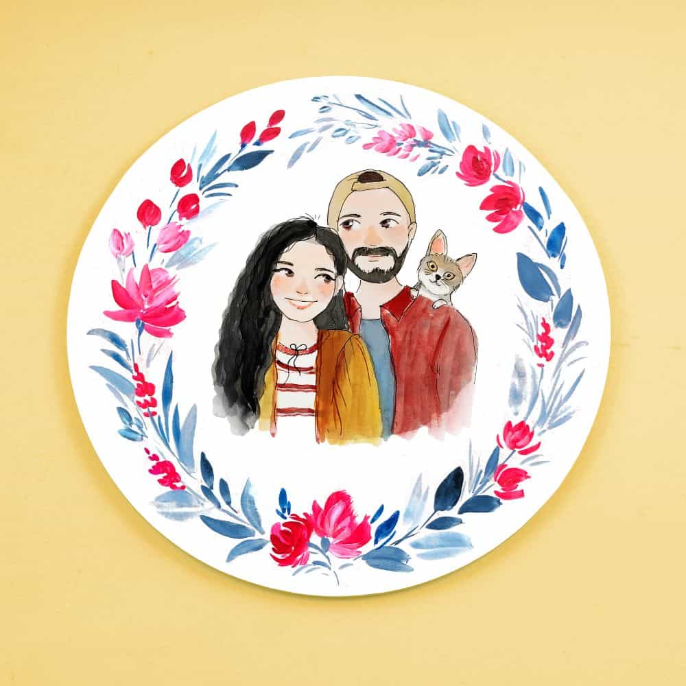 Handpainted Character wall art - Freestyle - Rangreli