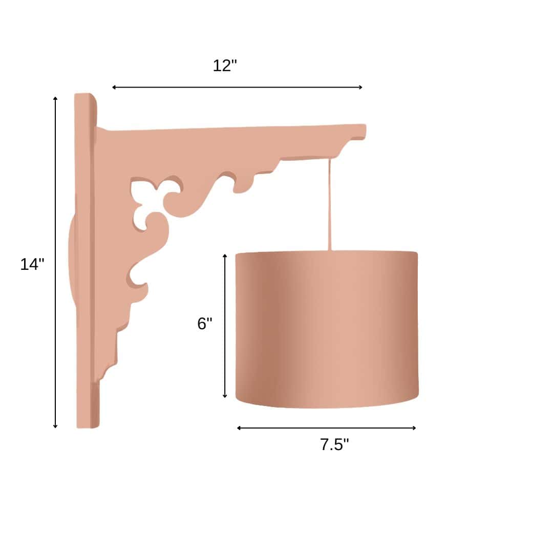 Blue Courtyard Bloom Floral Wall Lamp