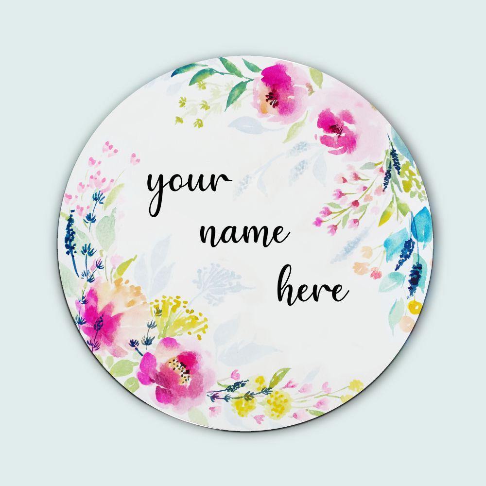 Bloom in Style Handcrafted Floral Name plate - Rangreli