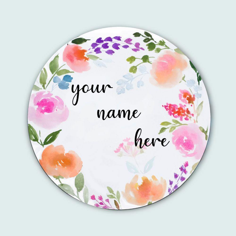 Vibrant Garden Handpainted Nameplate - Rangreli