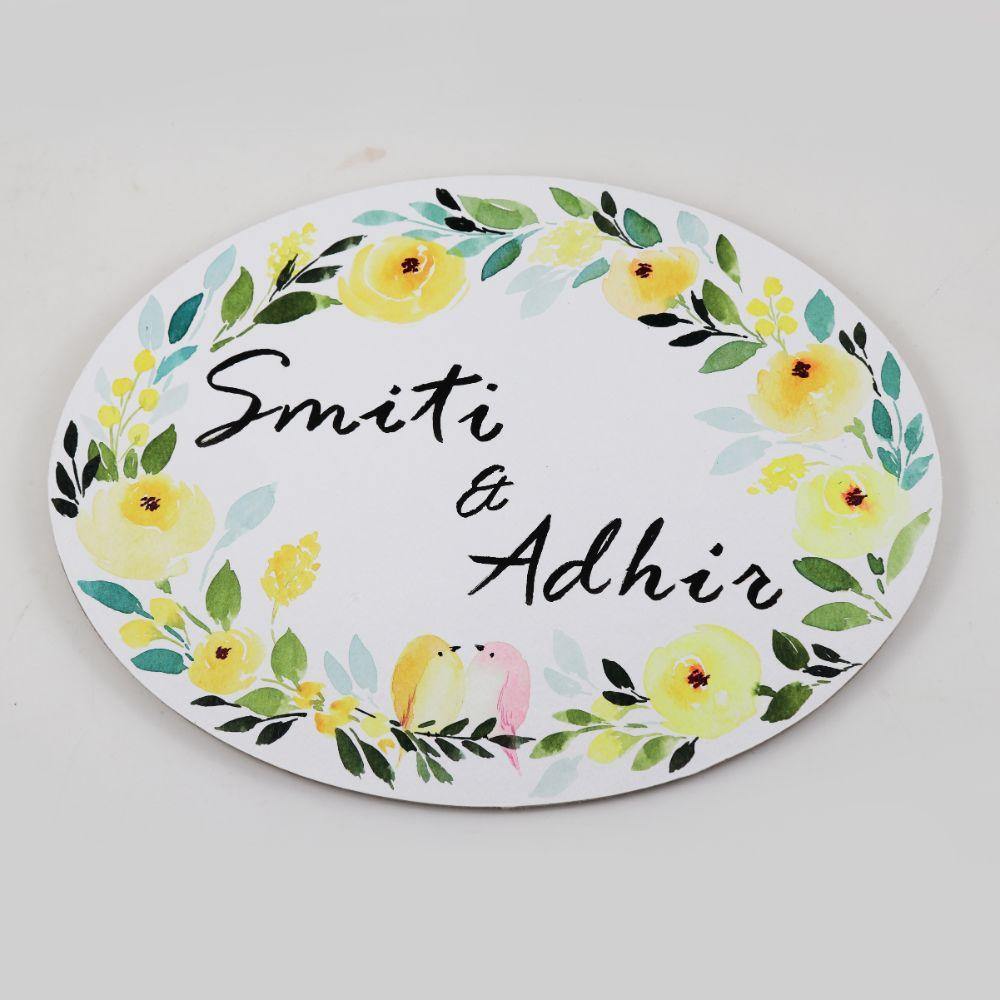 Customized Name Plate - Band Floral - rangreliart