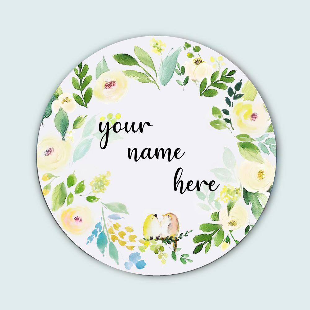 Customized Name Plate - Band Floral - rangreliart
