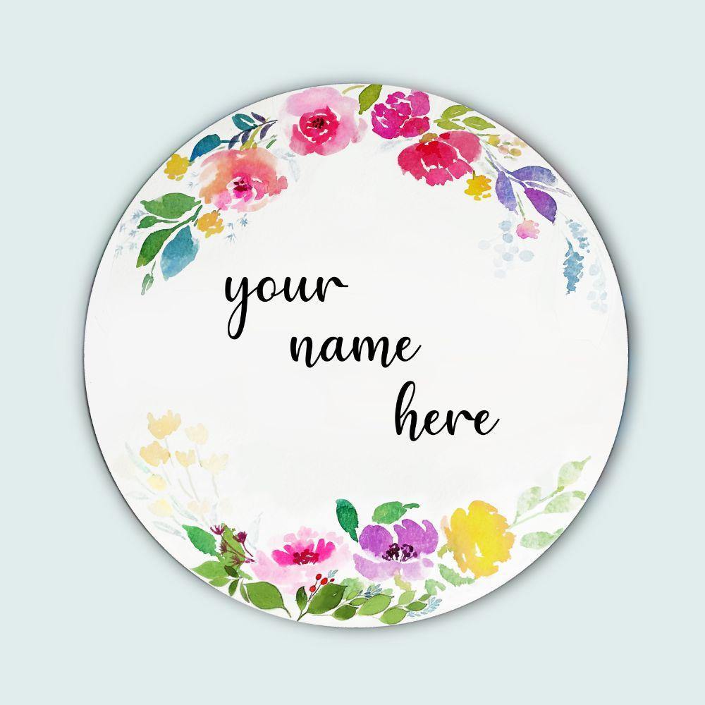 Ethereal Petals Handpainted Nameplate - Rangreli