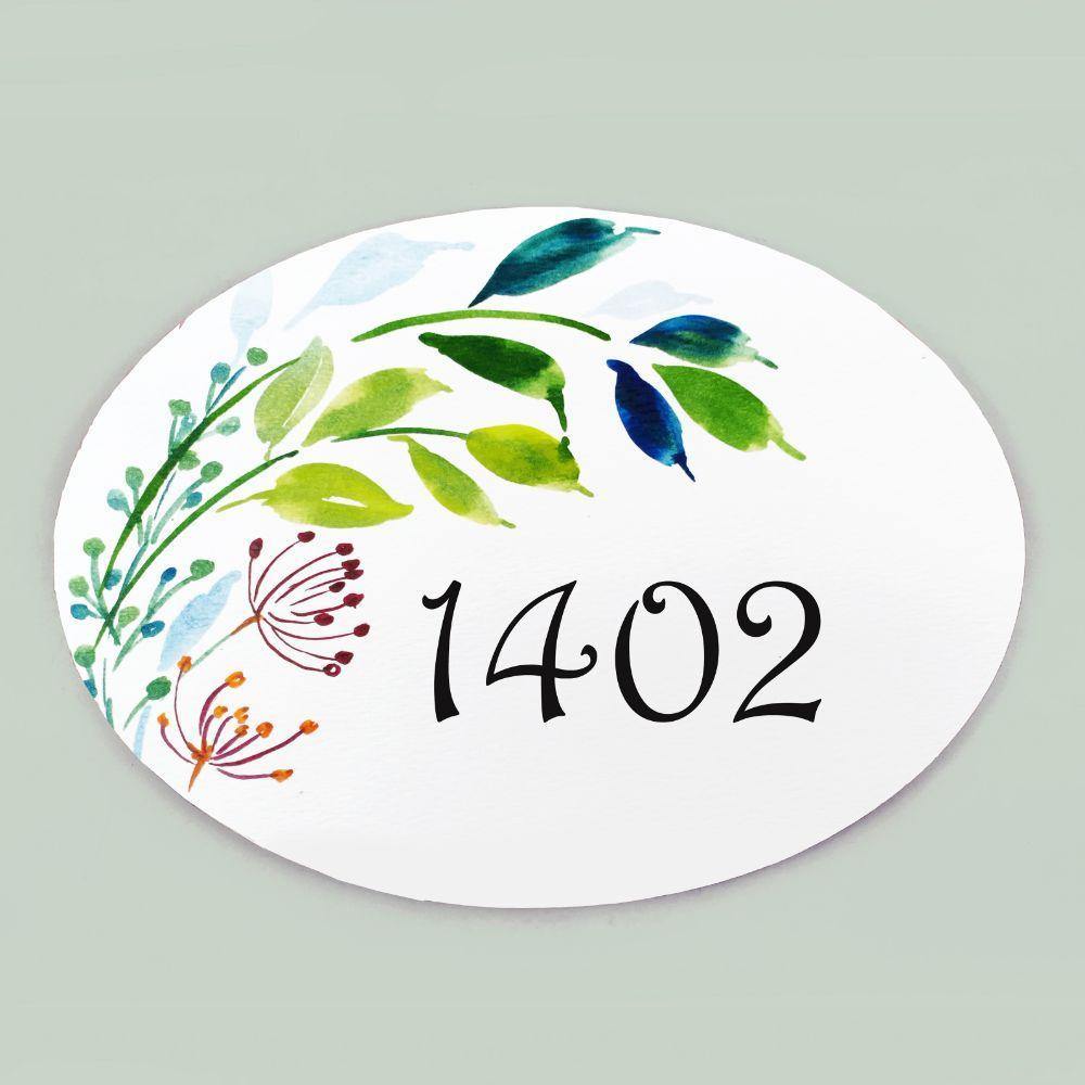 Customized Name plate - Corner Foliage Name plate - rangreliart