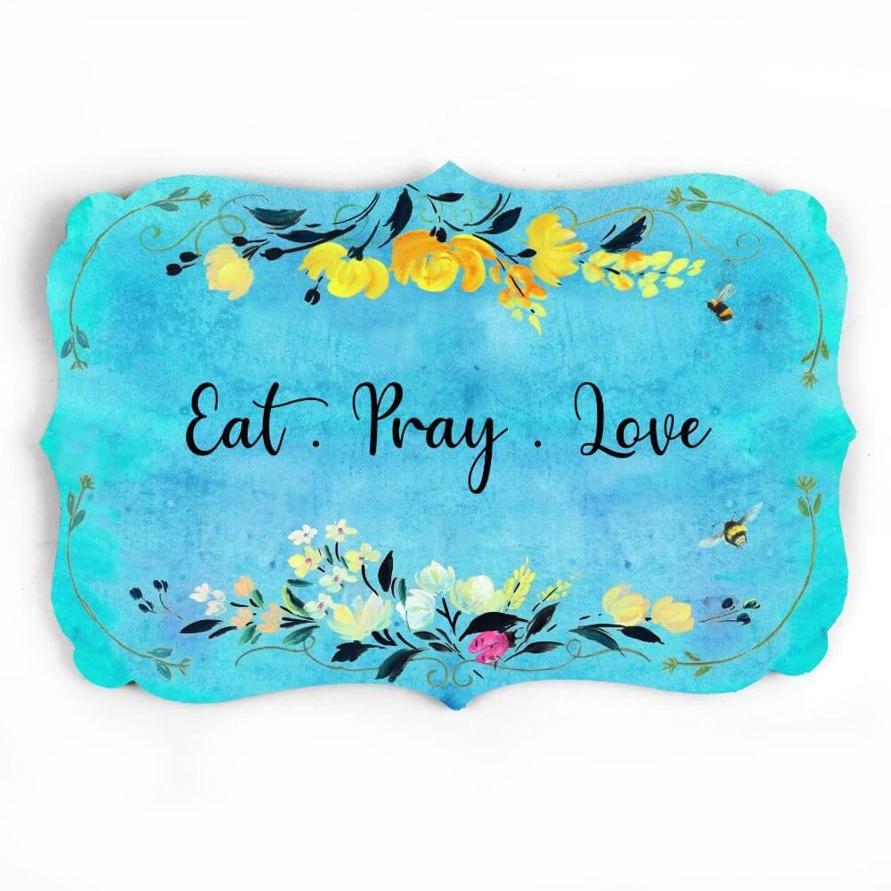 floral name plate in victorian style