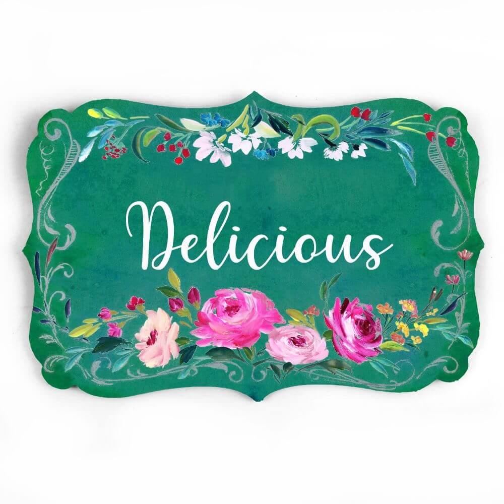 floral name plate for gifting