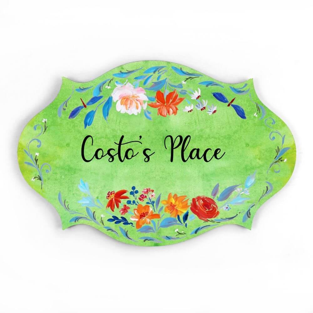 handmade victorian nameplate