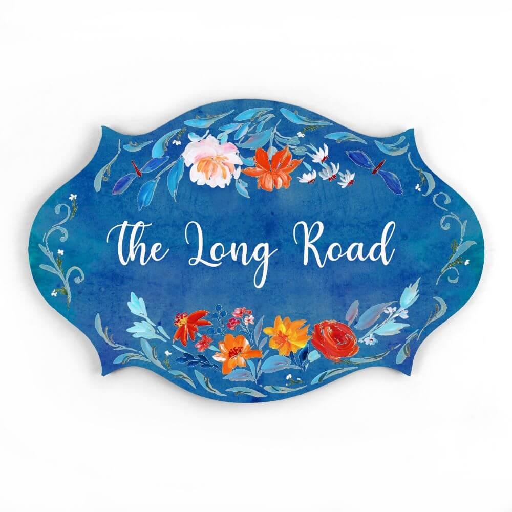 trendy handmade nameplate