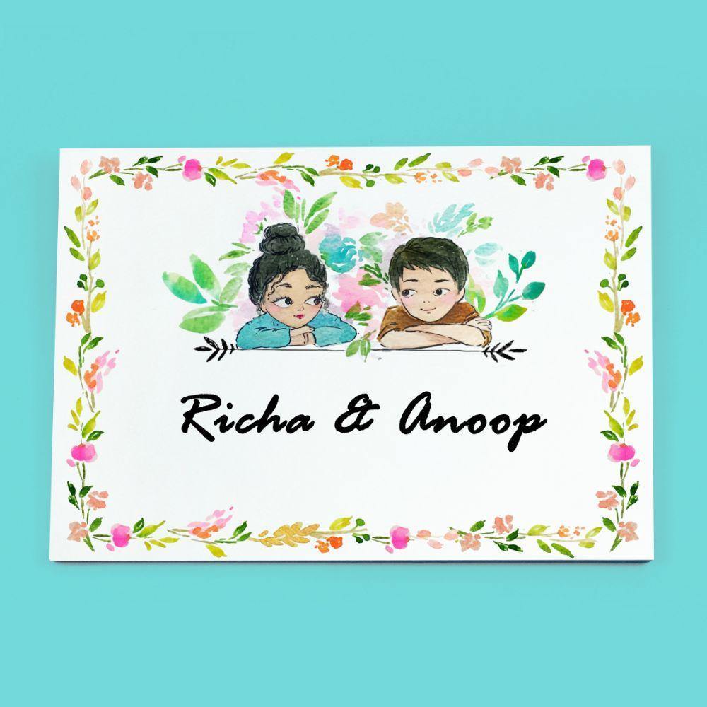 colourful name plate for home decoration