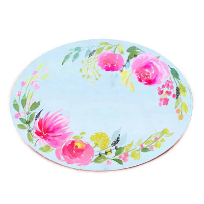 Customized Name Plate - White Garden Floral - rangreliart