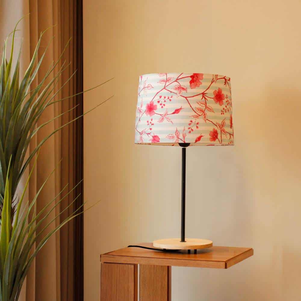 Drum Table Lamp  - Cherry Blossom
