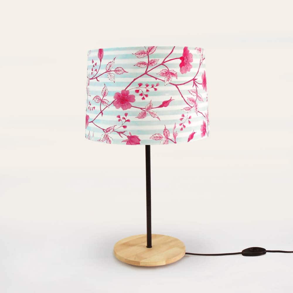Drum Table Lamp  - Cherry Blossom