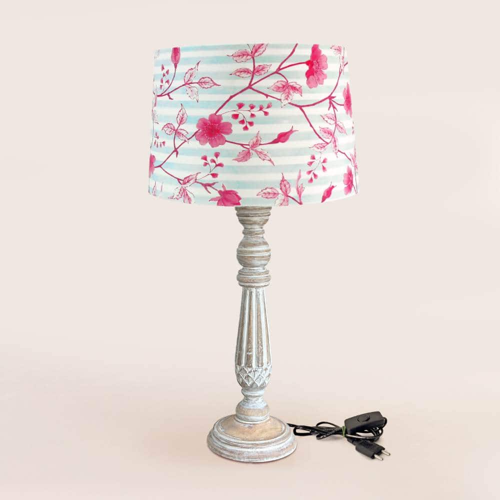 Drum Table Lamp  - Cherry Blossom